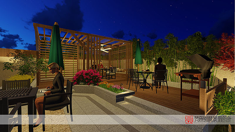 郑州别墅花园设计施工案例-荥阳林语美墅