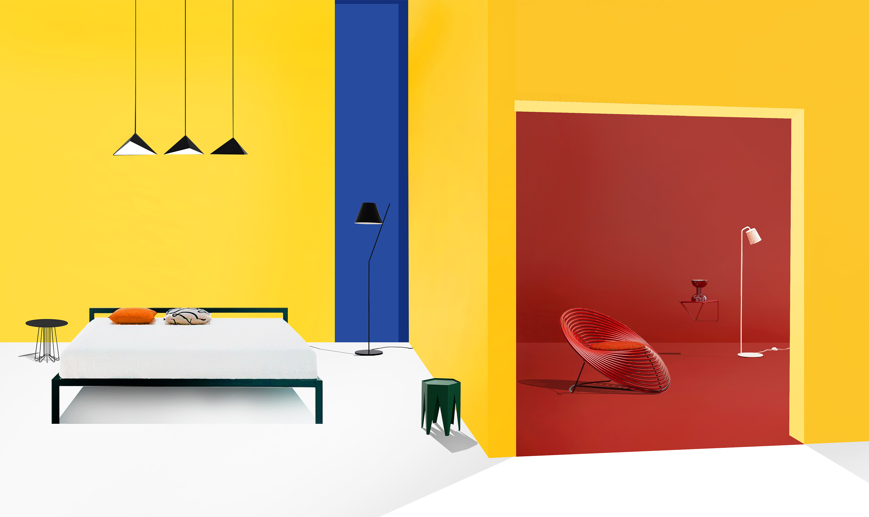 三原色|空间|家装设计|laul - 原创作品 - 站酷 (zcool)