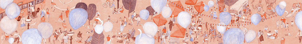 自由创作 | 伦敦生活插画长卷（图ZMjk0NjkwNDMy） - 儿童插画 - 站酷设计师是年糕呀原创素材 - 站酷ZCOOL