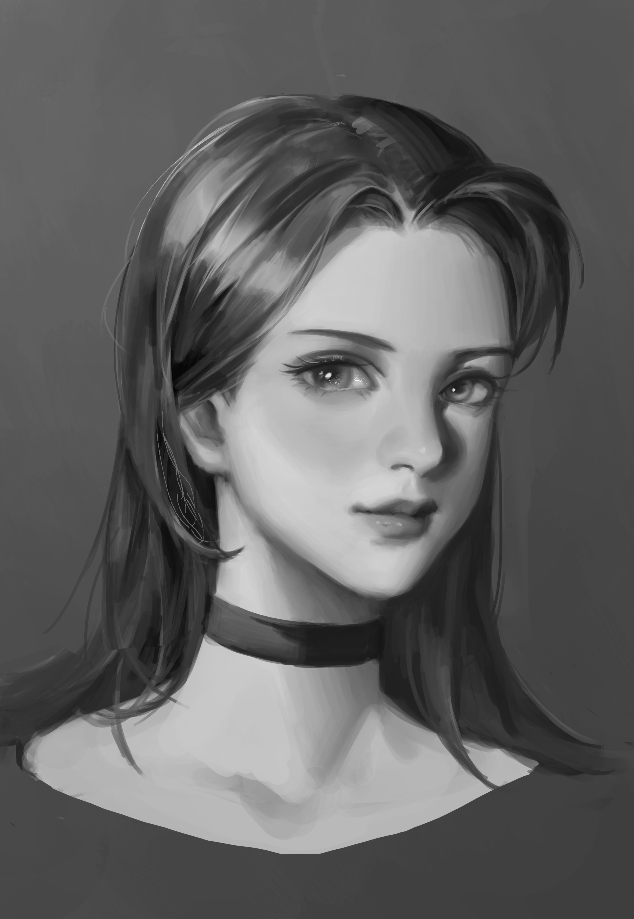 黑白头像|插画|游戏原画|高小黑dyon - 原创作品 - 站酷 (zcool)