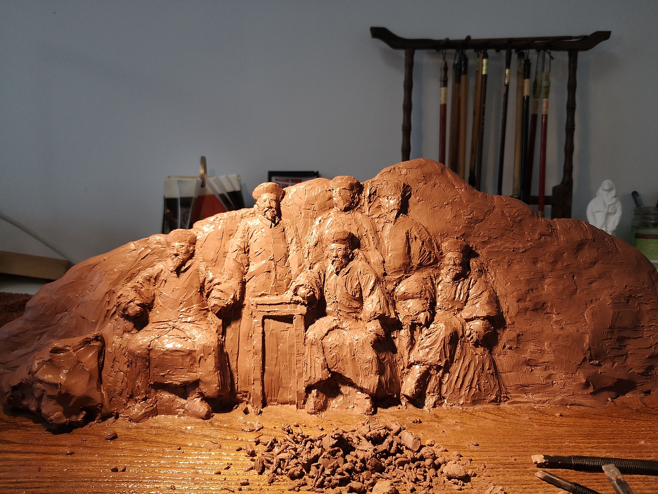 淮军将领浮雕泥稿（图ZMjA5MTk3Njg0） - 雕塑 - 站酷设计师汤一白原创素材 - 站酷ZCOOL