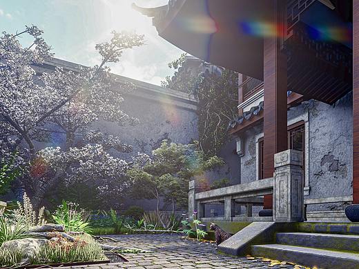 破旧小院