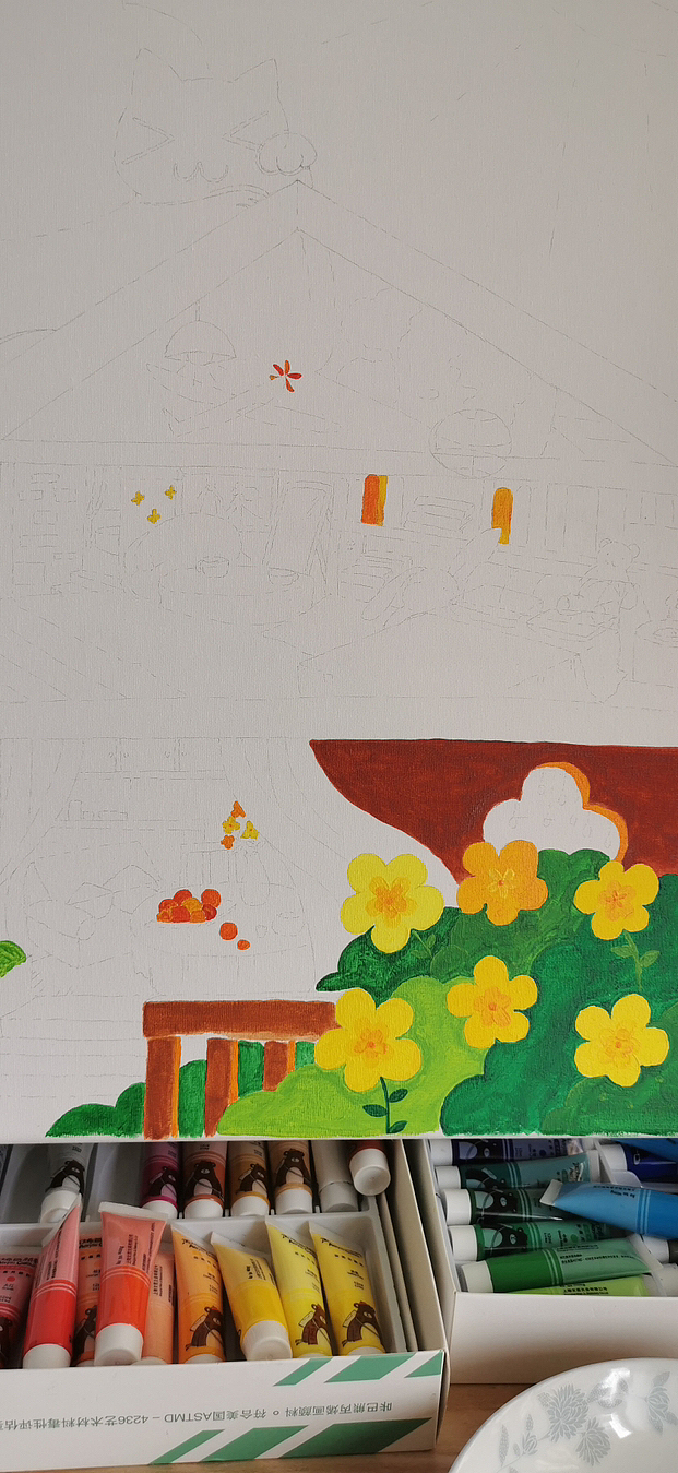 丙烯装饰画~送朋友的搬家礼物