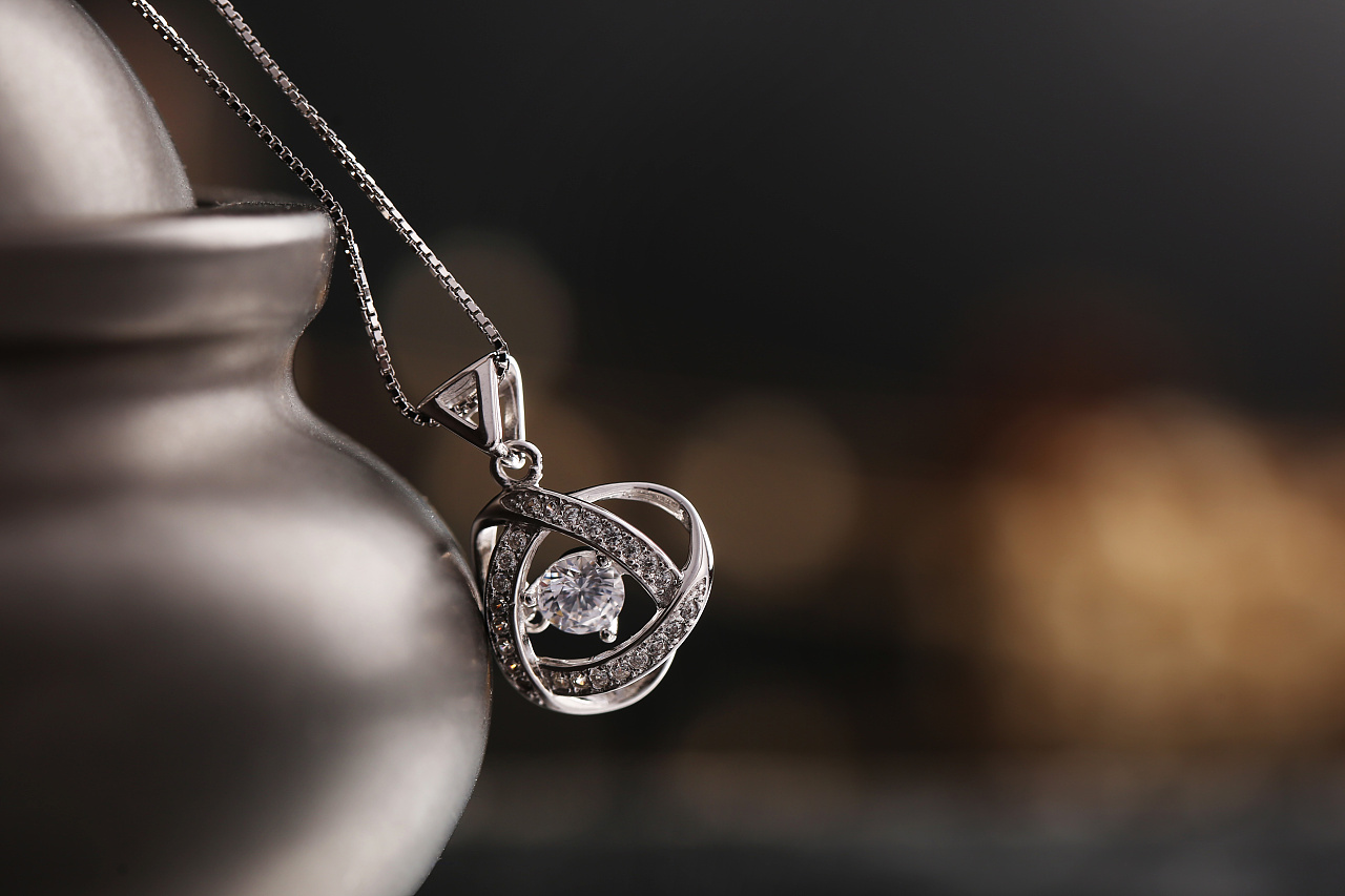 银饰吊坠产品拍摄