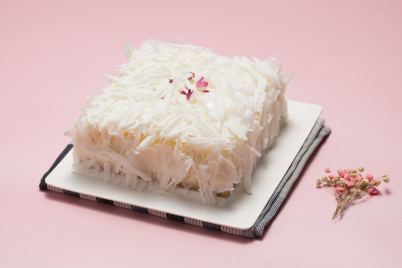 蛋糕摄影带外卖器皿