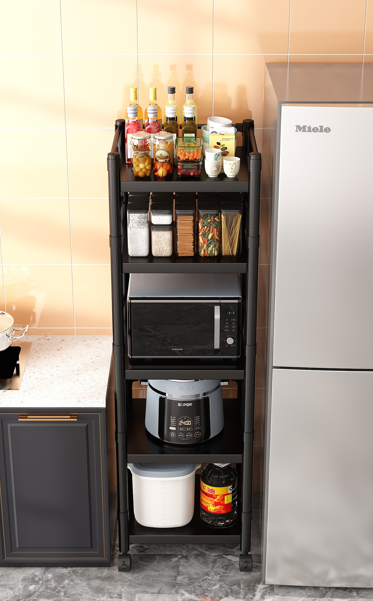 《荼蘼》厨房置物架