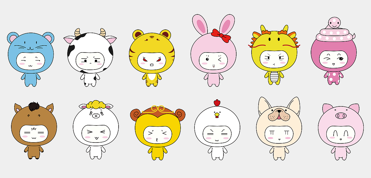 十二生肖设计|平面|ip形象|华哥eva - 原创作品 - 站酷 (zcool)