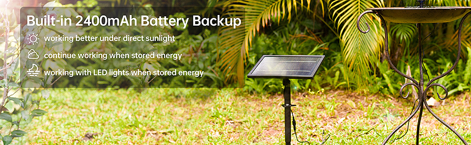 太阳能8W带蓄电水泵