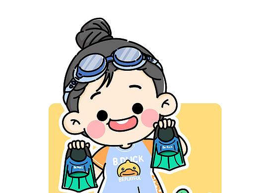 夏天到了一起游泳吧