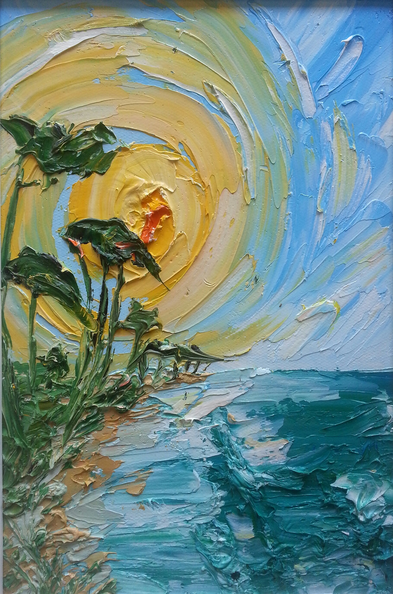 《向日葵》-梵高最著名的画作《向日葵》作品赏油画作品_绘画吧-画画