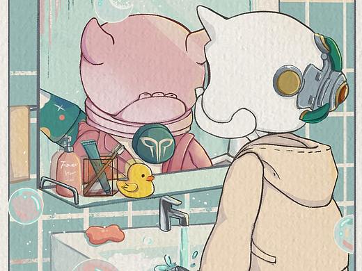 KOKO MILO妙手空空插畫(huà)壁紙（個(gè)人主頁(yè)-ZNTcxNTc0MTY=） - 新銳潮流插畫(huà) - 站酷設(shè)計(jì)師AugoneStudio原創(chuàng)素材 - 站酷ZCOOL