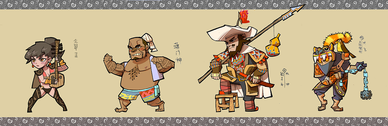 qq水浒 原画分享 第二弹_gthuang-站酷zcool