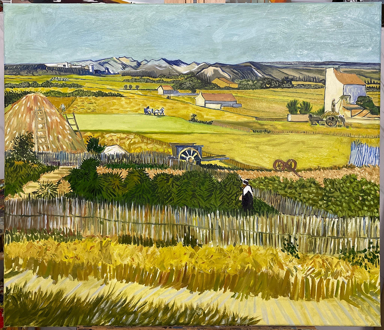 油画作品之/奶牛/大丰收/午睡