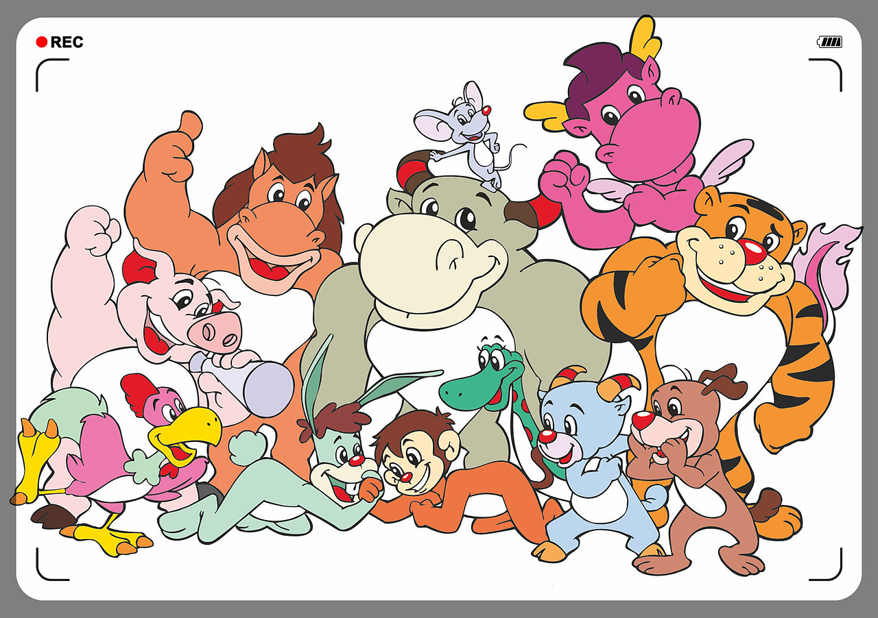 常成卡通十二生肖全家福 The 12 Family