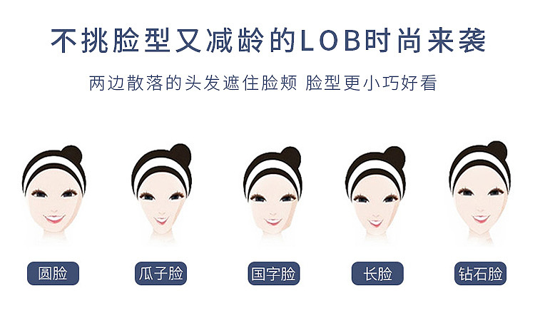 “中分波波头”主图+详情页