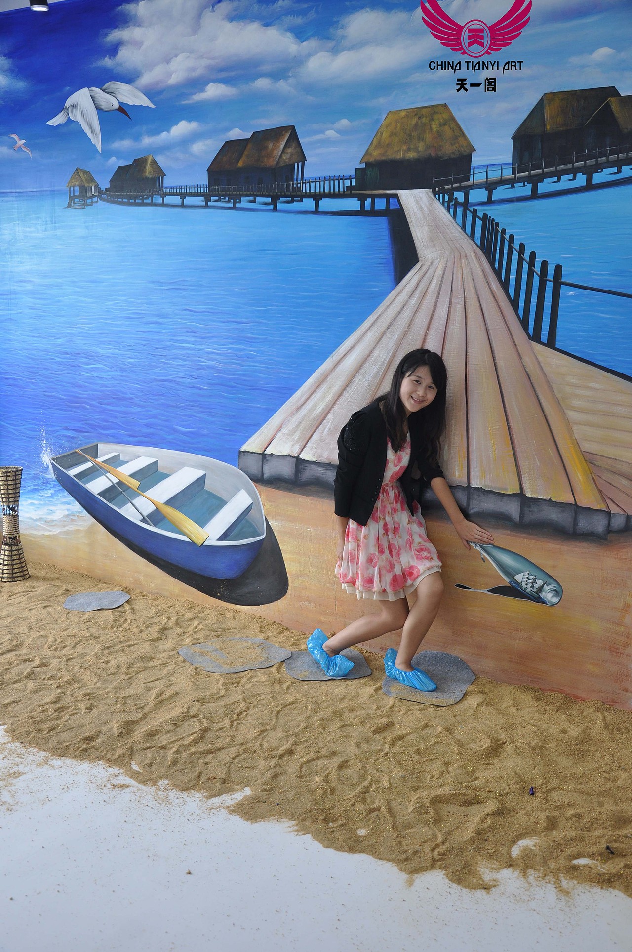 3D立体地画 3D街头地画 地面立体画 3D艺术样板房咨询13570839886