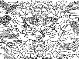 《“满城汉墓”系列插画》