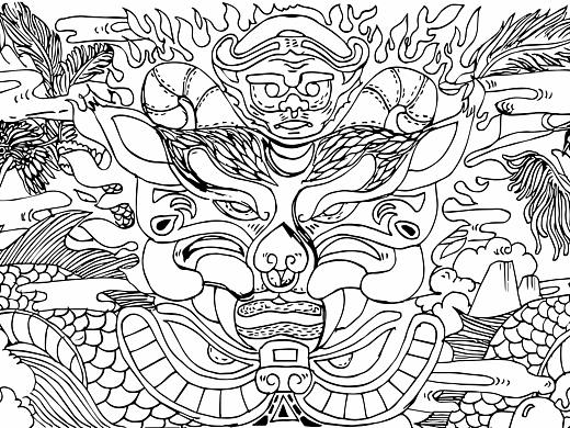 《“满城汉墓”系列插画》