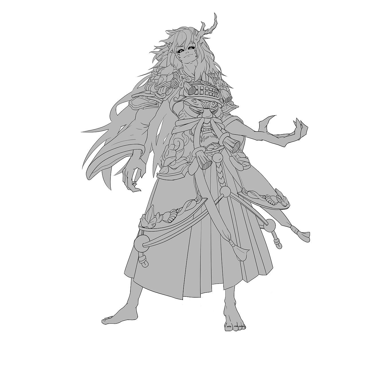 阴阳师/茨木童子/插画