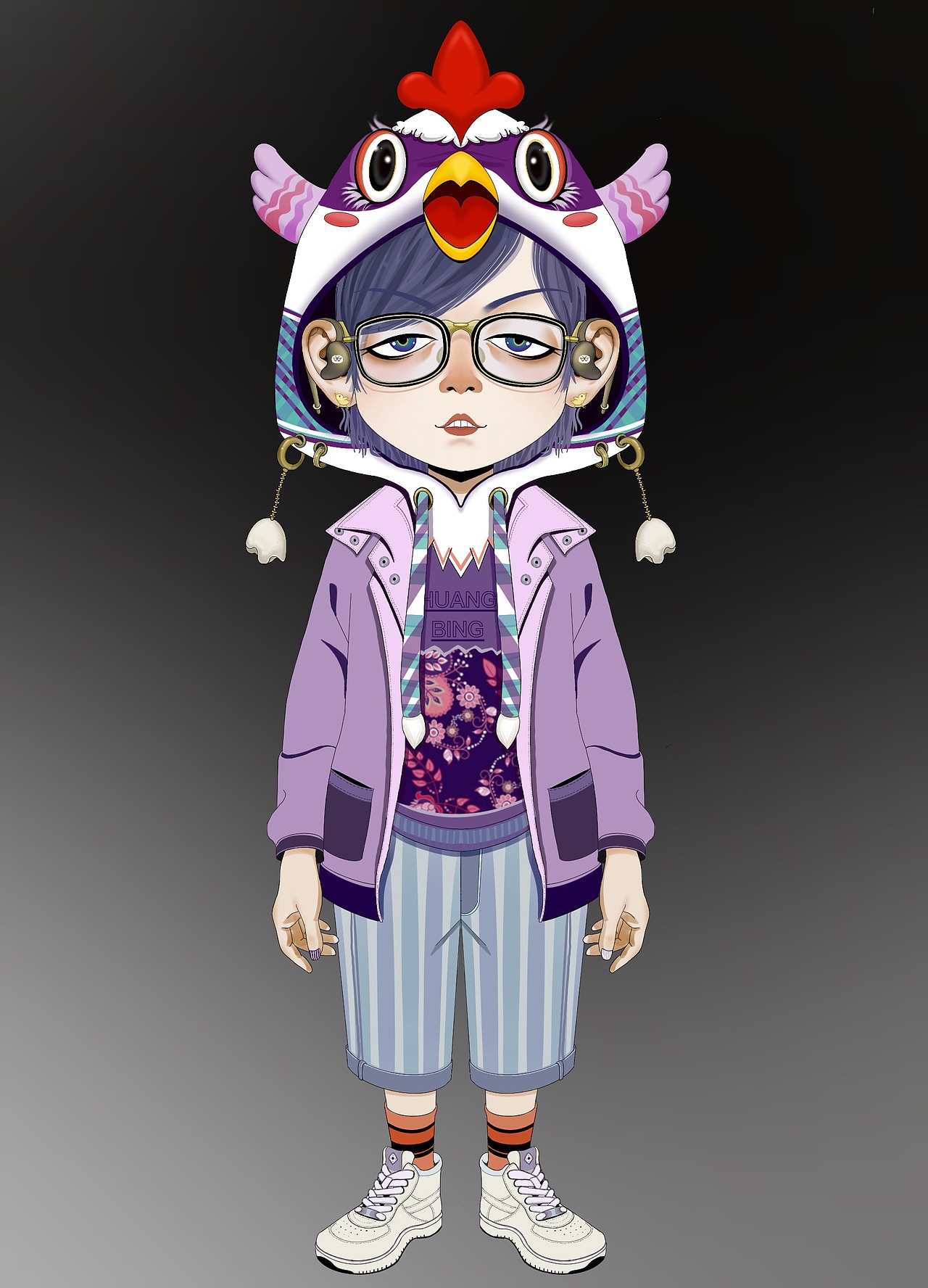 生肖系列人物插画