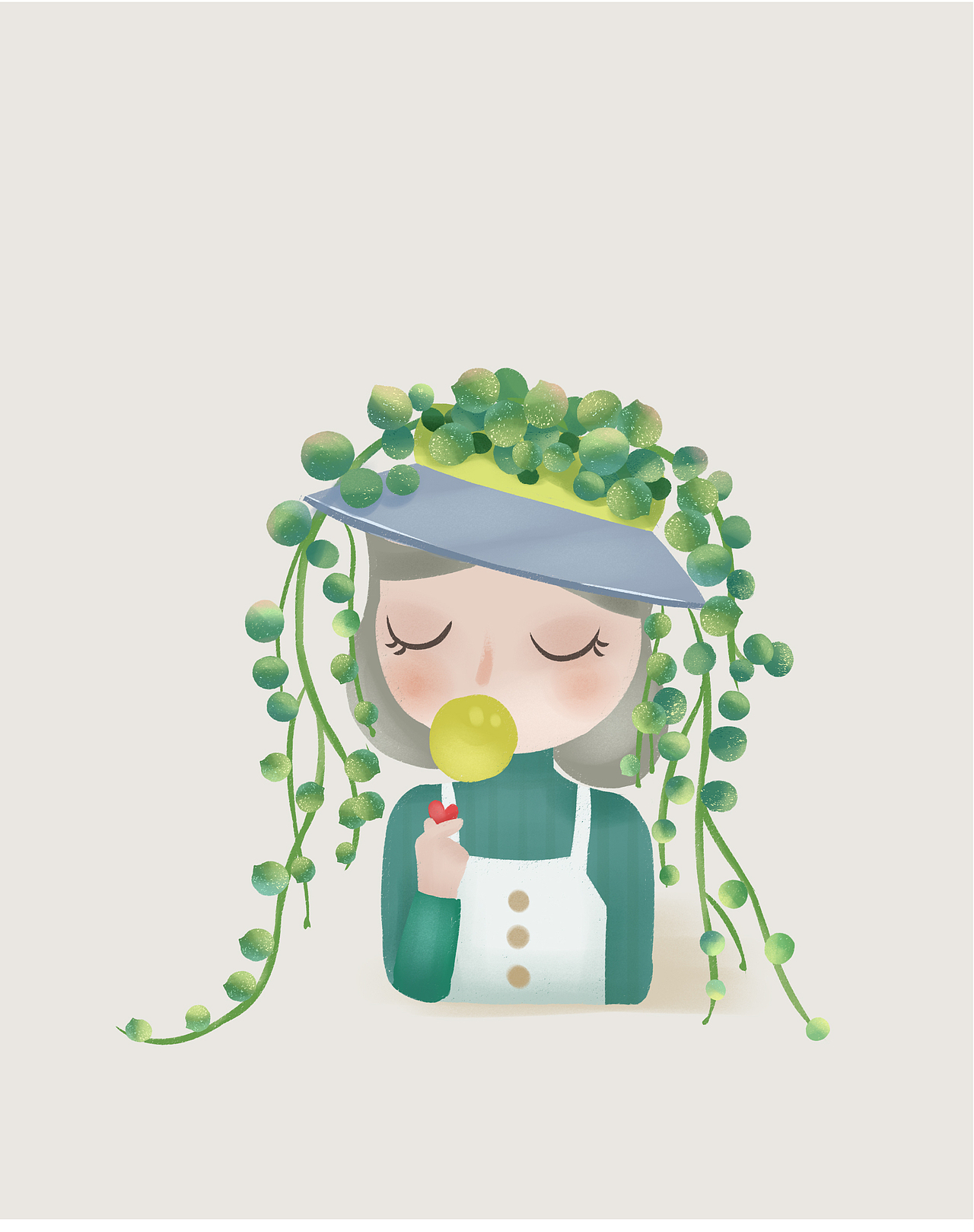 植物插画习作（图ZMjcyNTA4MDQ4） - 创作习作 - 站酷设计师兮蕊ya原创素材 - 站酷ZCOOL