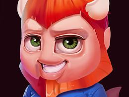 #天使與惡魔#筆刷試用，手繪練習(xí)