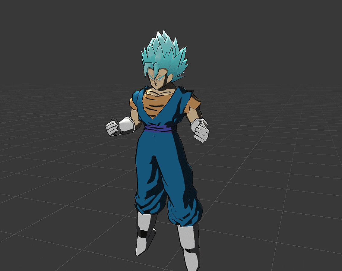 3D手绘模型(超级赛亚人-贝吉特)