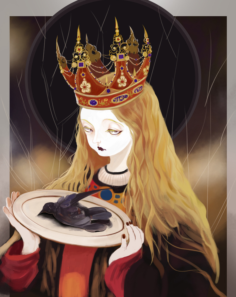 暗黑系公主|插画|插画习作|贝吉塔糖双 - 临摹作品 - 站酷 (zcool)