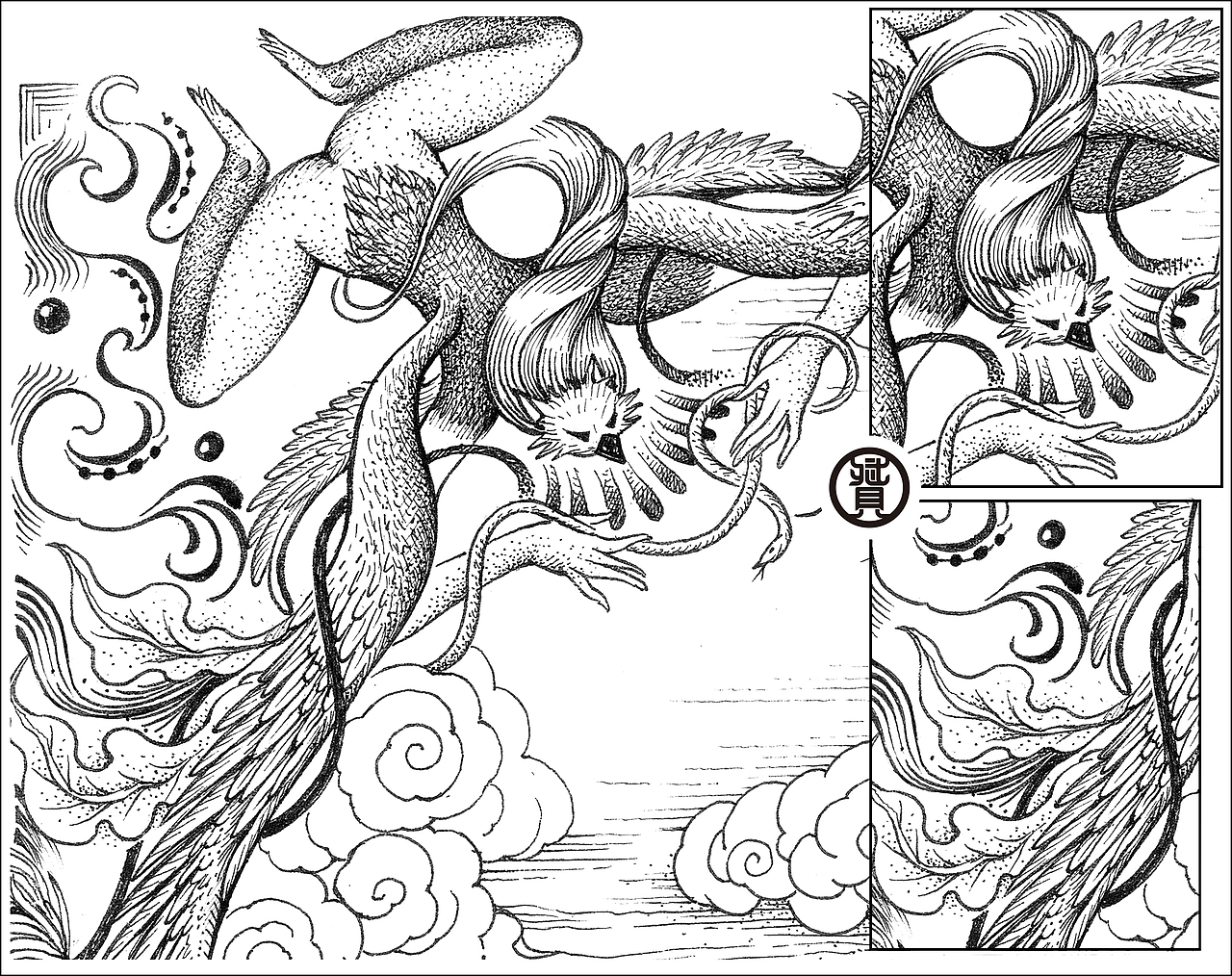 布达拉宫金顶创作（图ZMjU4NzMyMDU2） - 创作习作 - 站酷设计师张贇ILLUSTRATION原创素材 - 站酷ZCOOL