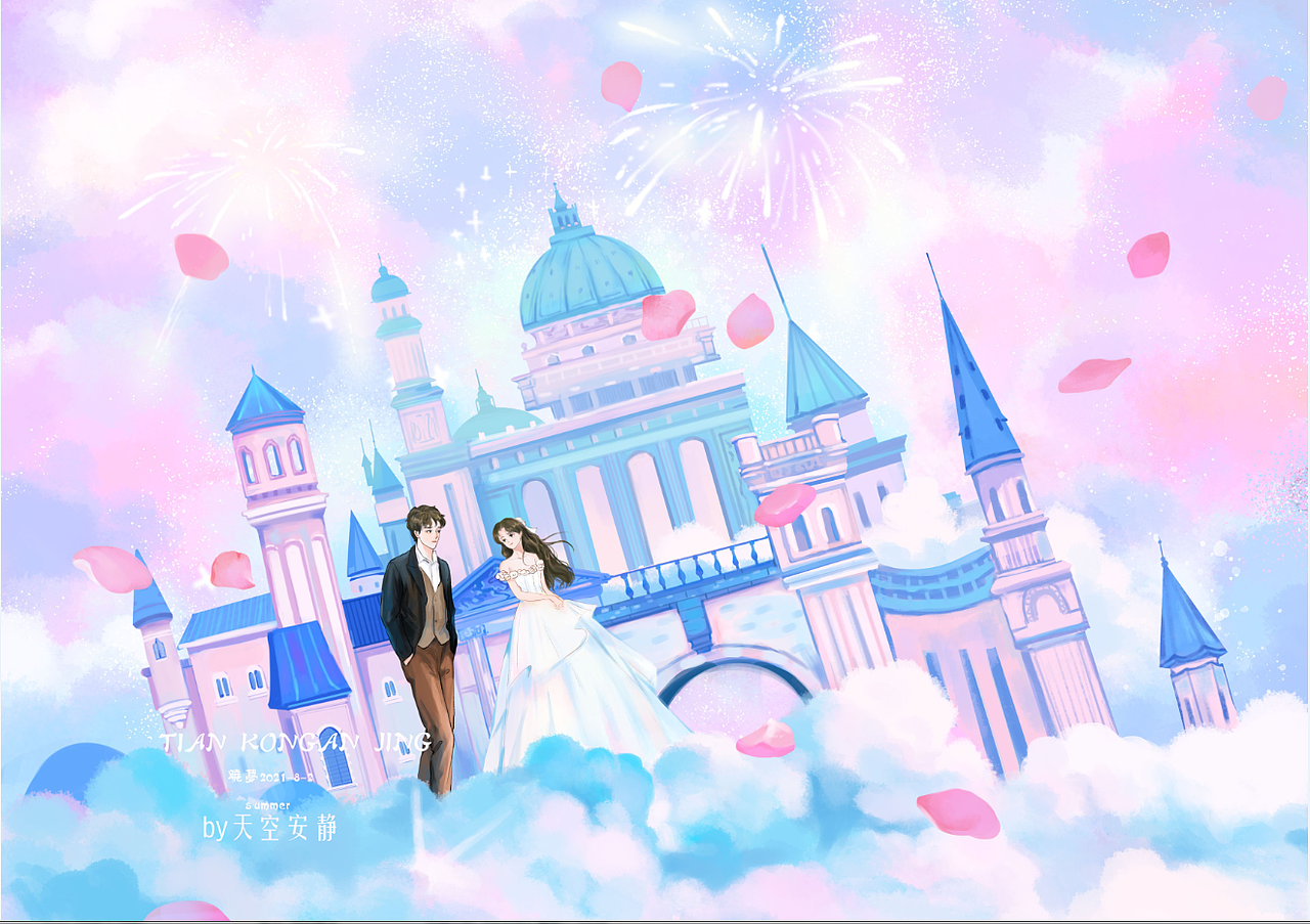 斑斓夏日（图ZMjY1MTg5NzUy） - 艺术插画 - 站酷设计师天空安靜原创素材 - 站酷ZCOOL