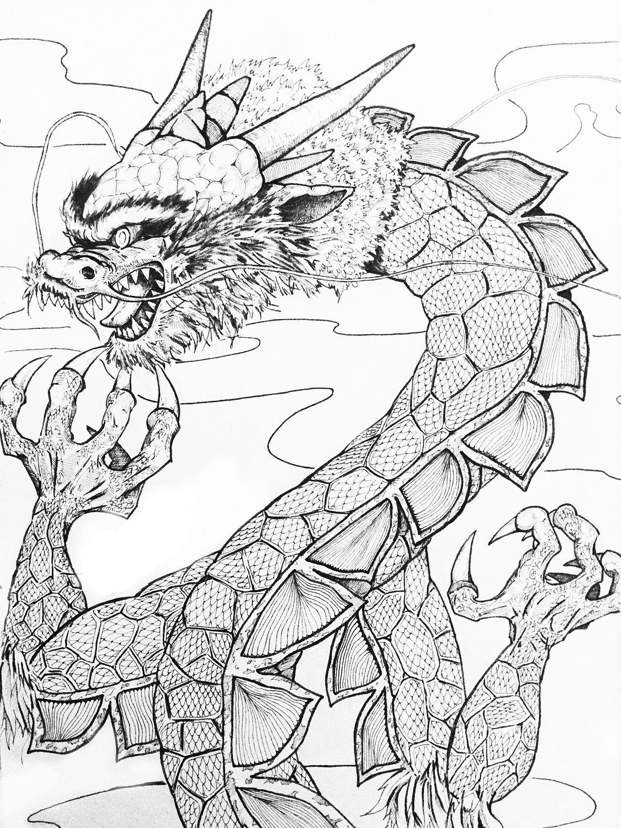 臆想之龙（图ZMTA4ODczODEy） - 创作习作 - 站酷设计师妹妹献身吧原创素材 - 站酷ZCOOL