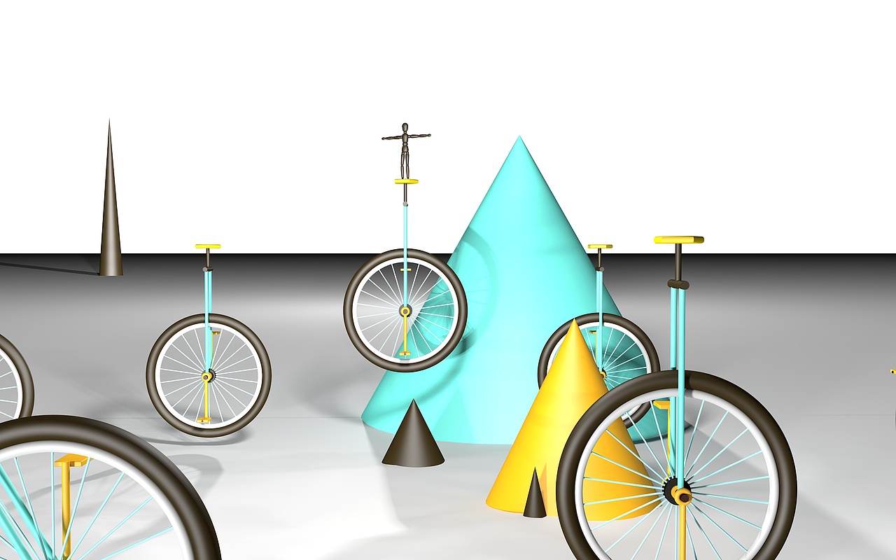 独轮车车-----C4D 练习（图ZMjIzMTU4MjMy） - 机械/交通 - 站酷设计师石榴司令原创素材 - 站酷ZCOOL