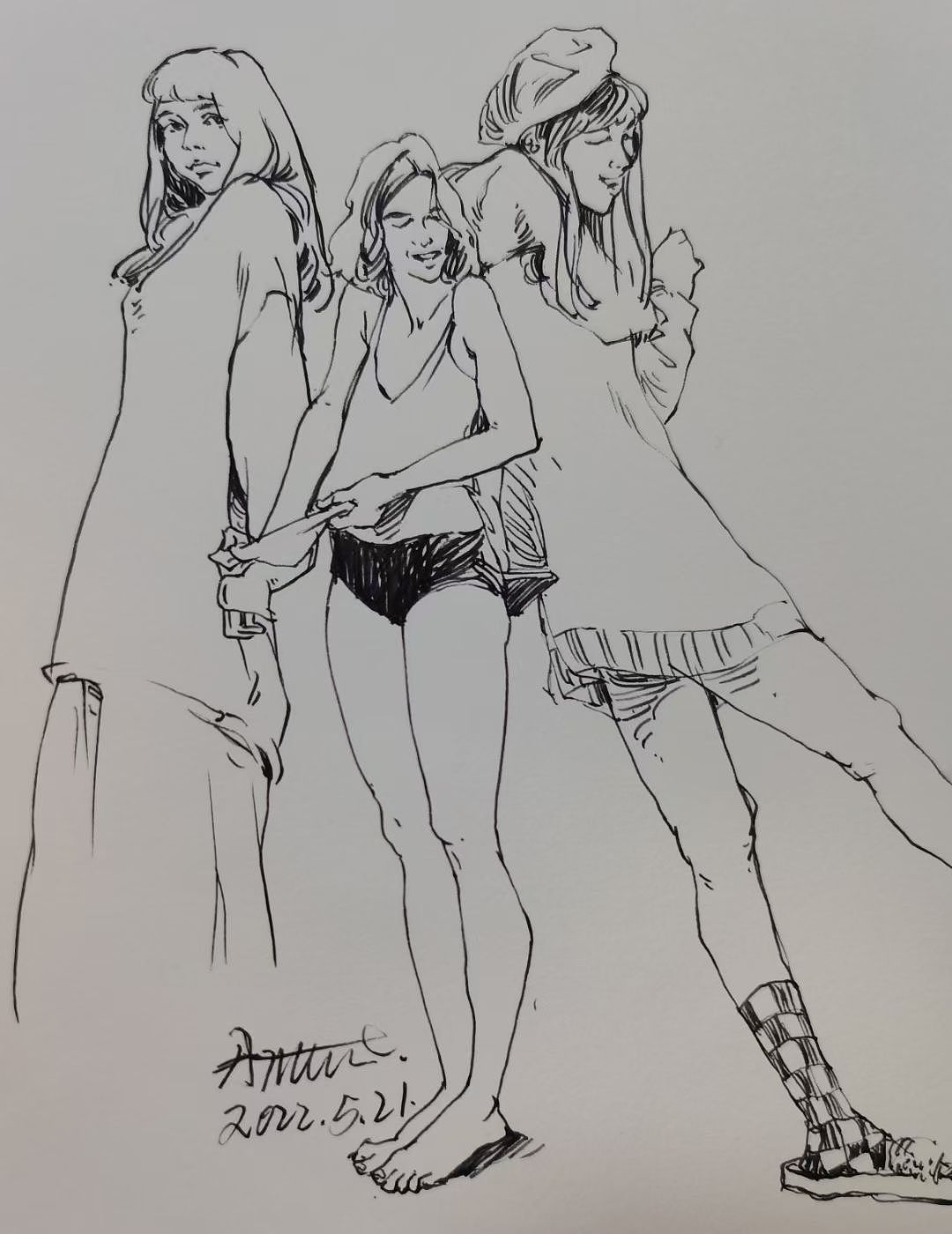 近日速写（图ZMzE1NDMwNjcy） - 绘画 - 站酷设计师张晓睿原创素材 - 站酷ZCOOL