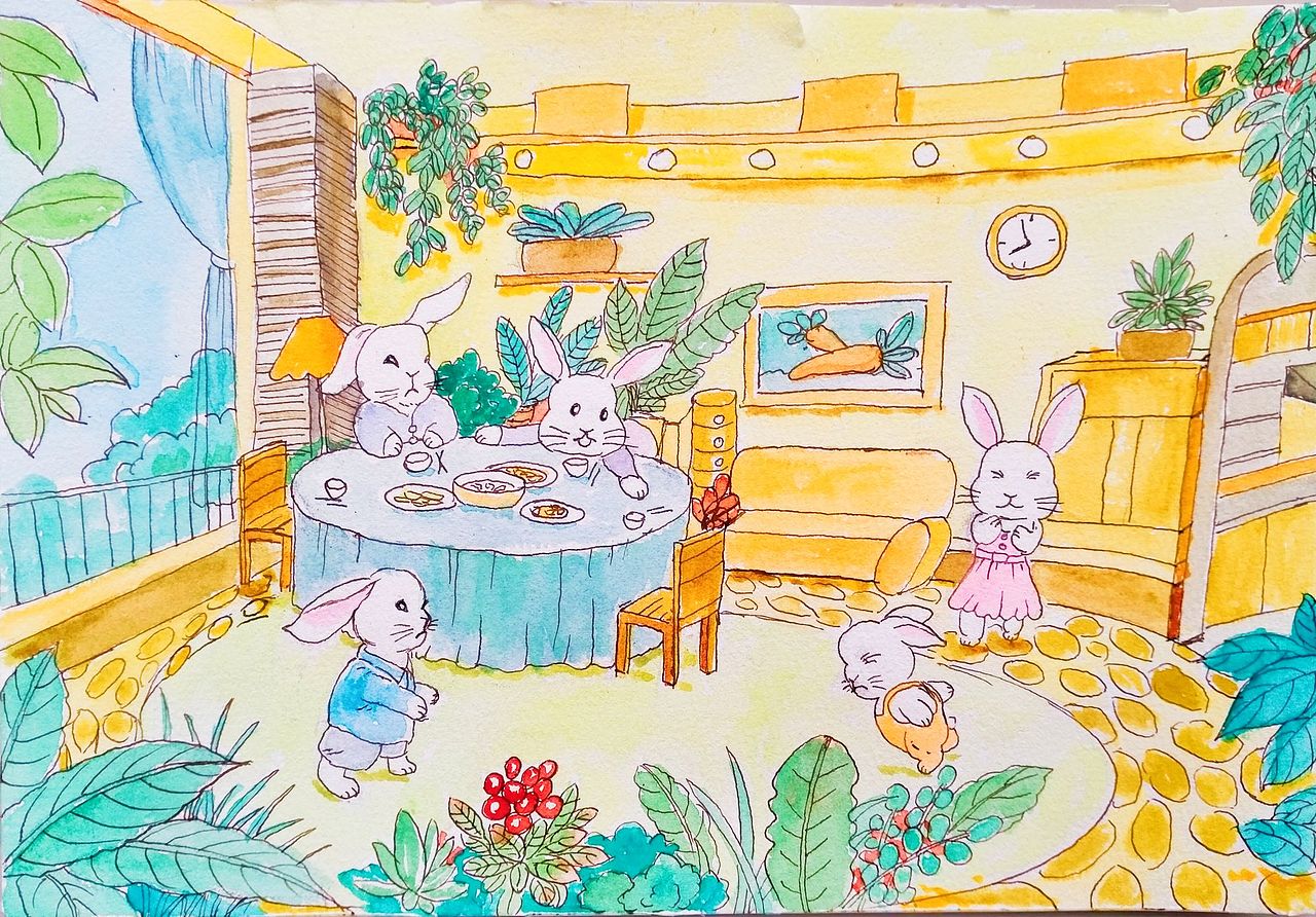 原创音频水彩绘本连载《米尼的小世界》