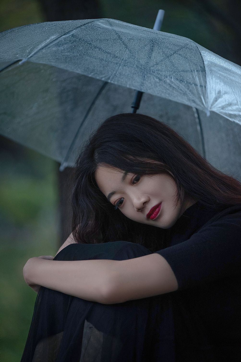 傍晚冷色系写真