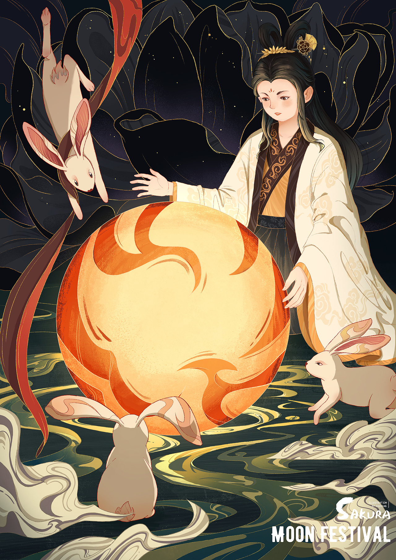 十二生肖中秋图（图ZMjcwNDU0MjUy） - 创作习作 - 站酷设计师西城Sakura原创素材 - 站酷ZCOOL