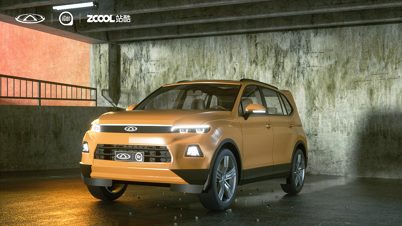 iCar-S56 奇瑞-首款纯电硬派S56新车外观设计