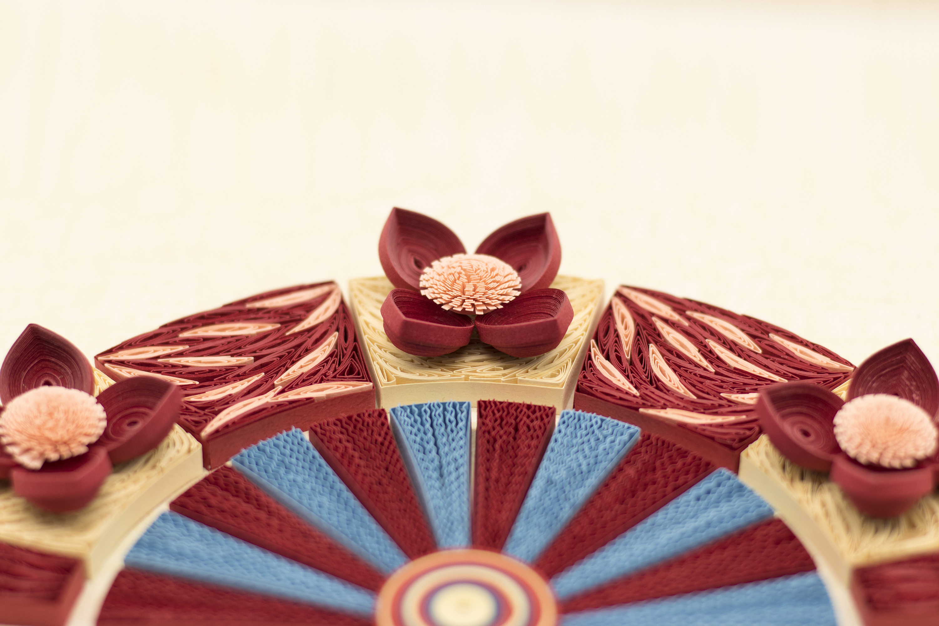 衍物-《扇》衍纸作品