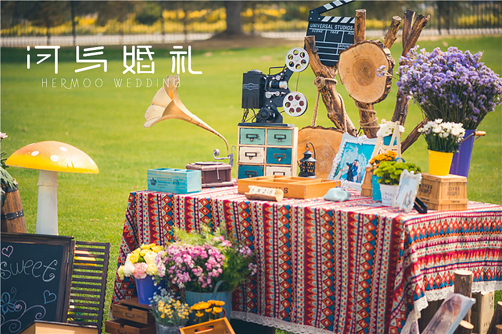 河马婚礼｜户外婚礼（绿色＋金色）（图ZMTM4NjEzMTky） - 人文/纪实摄影 - 站酷设计师河马婚礼原创素材 - 站酷ZCOOL