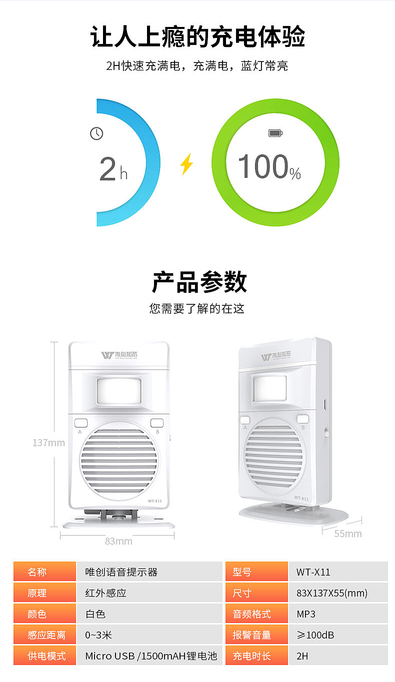 产品视频语音提示器详情