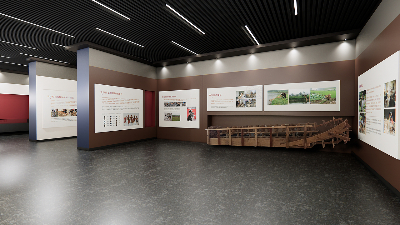 汉中市非物质文化遗产展厅（图ZMjA2NjIzODUy） - 展陈设计 - 站酷设计师野猫上树原创素材 - 站酷ZCOOL