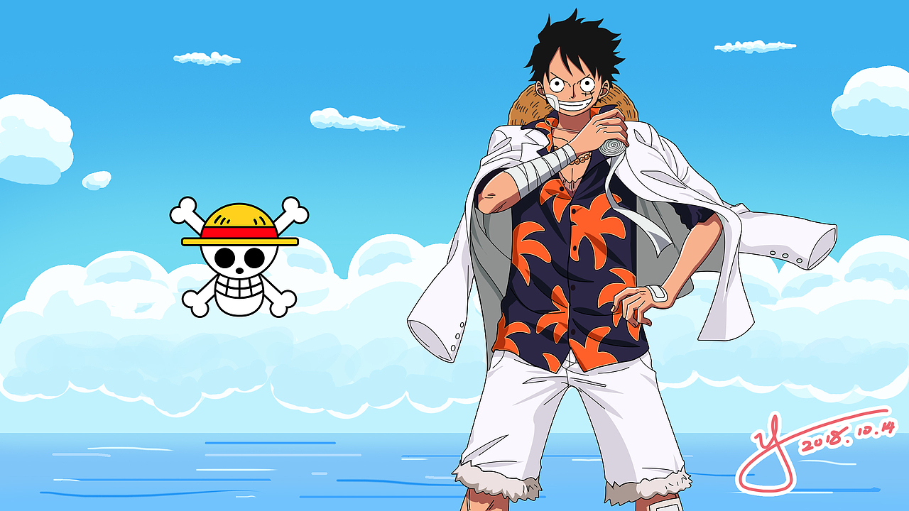 个人绘画作品-童年回忆篇【海贼王】（2018）