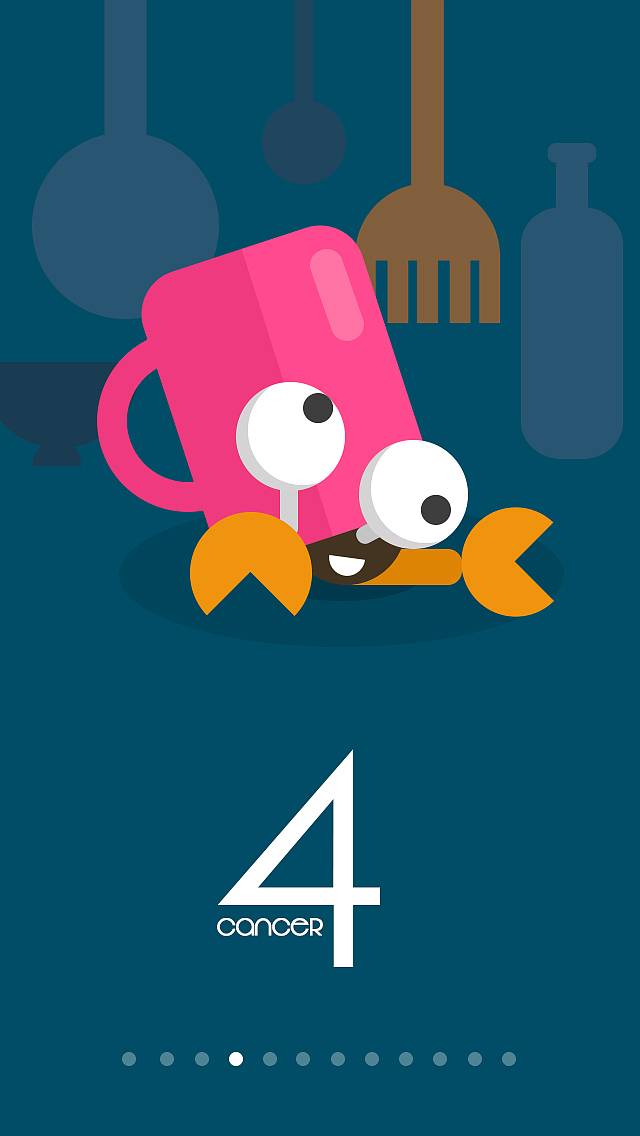 扁平化12星座手机主题