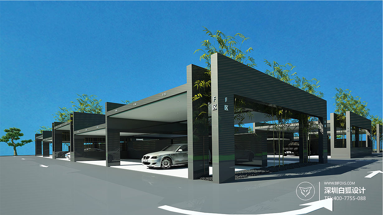 电动汽车充电站空间设计（图ZMTE2NDU5MTg0） - 建筑设计 - 站酷设计师深圳白狐工业设计原创素材 - 站酷ZCOOL