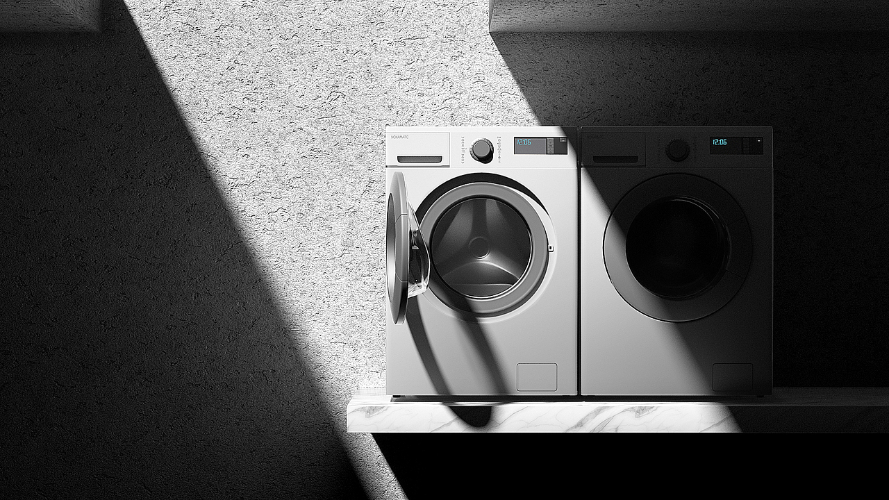 洗衣机-产品渲染（图ZMjQ0NTg3MzI0） - 产品 - 站酷设计师亿意视频工作室原创素材 - 站酷ZCOOL