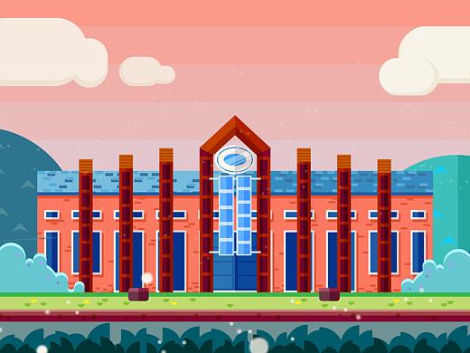 扁平風(fēng)格hust校史館（個(gè)人主頁-ZMzQzMTkzMzY=） - 創(chuàng)作習(xí)作 - 站酷設(shè)計(jì)師林中之象原創(chuàng)素材 - 站酷ZCOOL