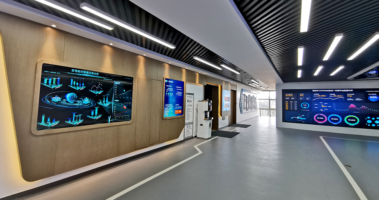 2019年夏天ui团队2个月的出差加班工作,晋城政务大数据展厅数据可视化