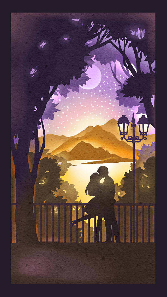 国际接吻日 同城旅游早安海报