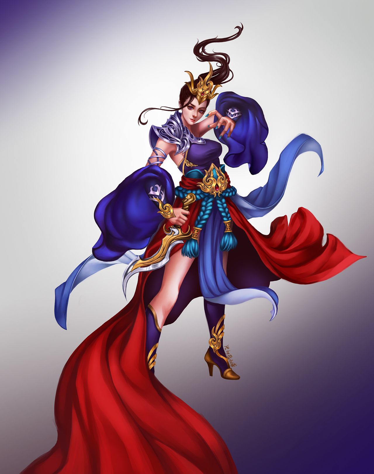 原创练习女战士