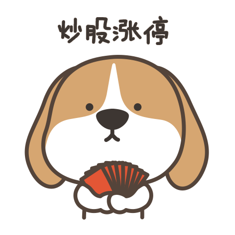 汪汪汪~发财狗-呆萌表情包